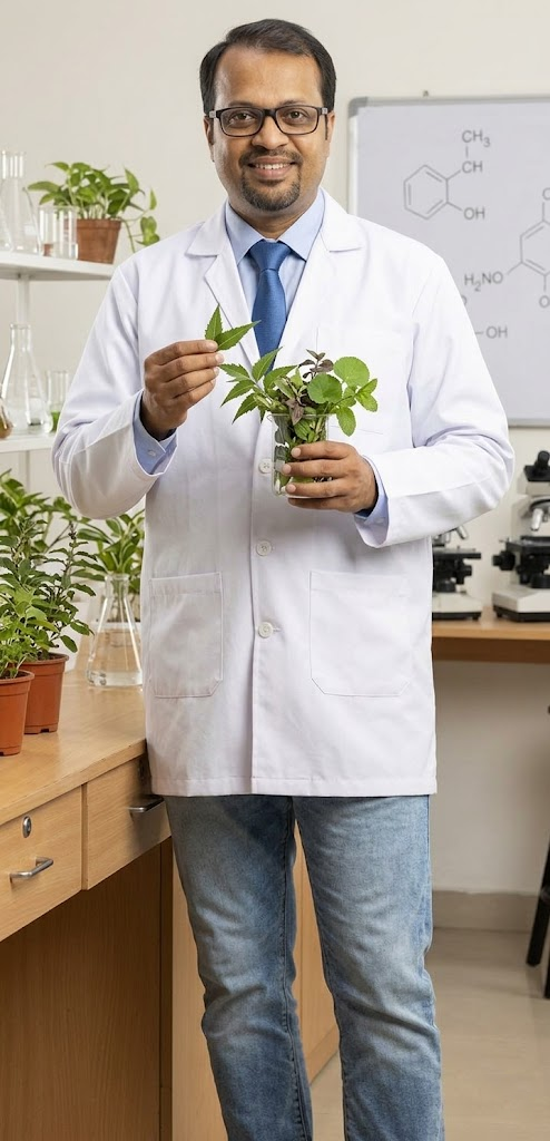 Dr. B. Masthan Yadav in Lab